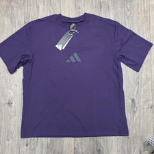 Adidas T Shirt Size Medium Mens Purple Z.N.E Tee Loose Fit Short Sleeve JW4783
