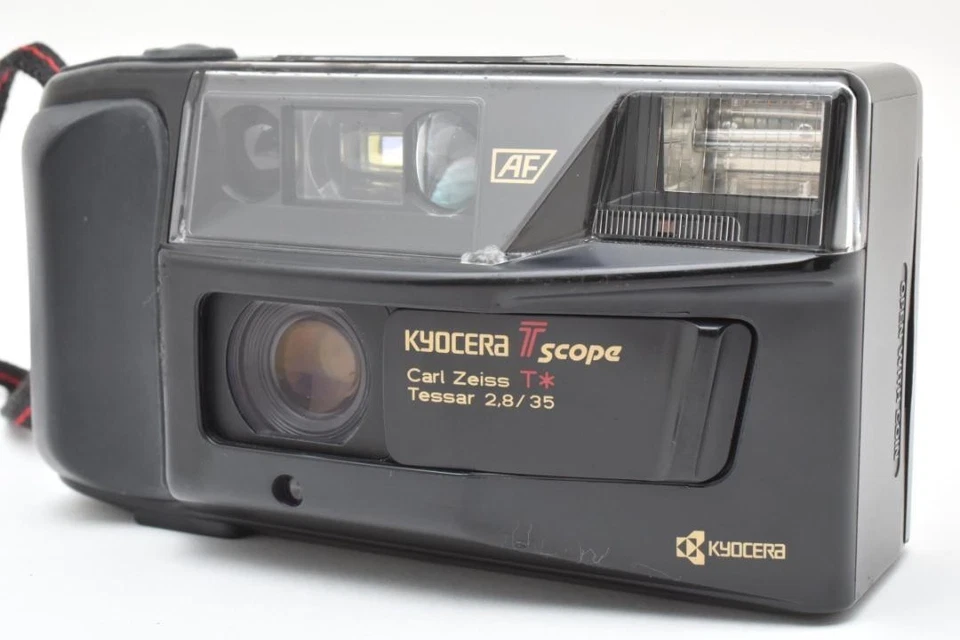 Cámara fotográfica compacta con alcance KYOCERA T Lente Carl Zeiss Funciona【N.COMO NUEVA】JAPÓN #265 Foto 3 de 4