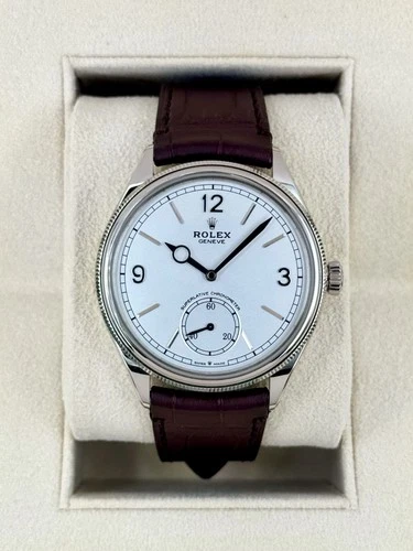NEW 2025 Rolex Perpetual 1908 39mm 52509 18kt White Gold White Dial