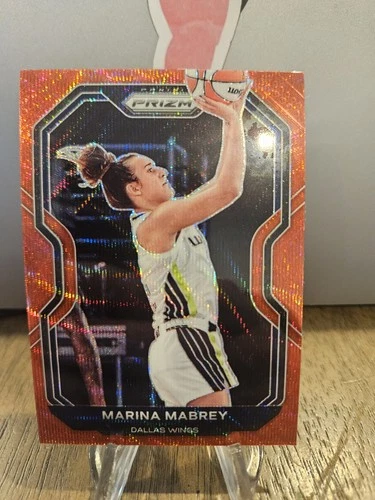 2021 Panini Prizm WNBA - Marina Mabrey #15 Ruby Wave Prizm (RC)