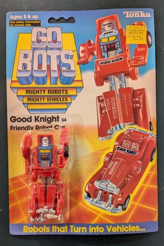 Gobots GOOD KNIGHT Friendly Robot Factory Sealed Vintage 1984 Tonka Toy Go Bots