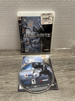 Blacksite: Area 51 (Sony PlayStation 3, 2007) Complete W/ Manual ** READ **