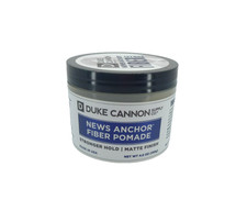 Duke Cannon News Anchor Fiber Hair Pomade 4.6 oz Stronger Hold New