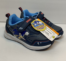 Zapatillas deportivas Sonic the Hedgehog con luz LED para niños pequeños talla 9 nuevas con etiquetas