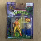 1994 Playmates Teenage Mutant Ninja Turtles TMNT - April O'Neil W/ Card