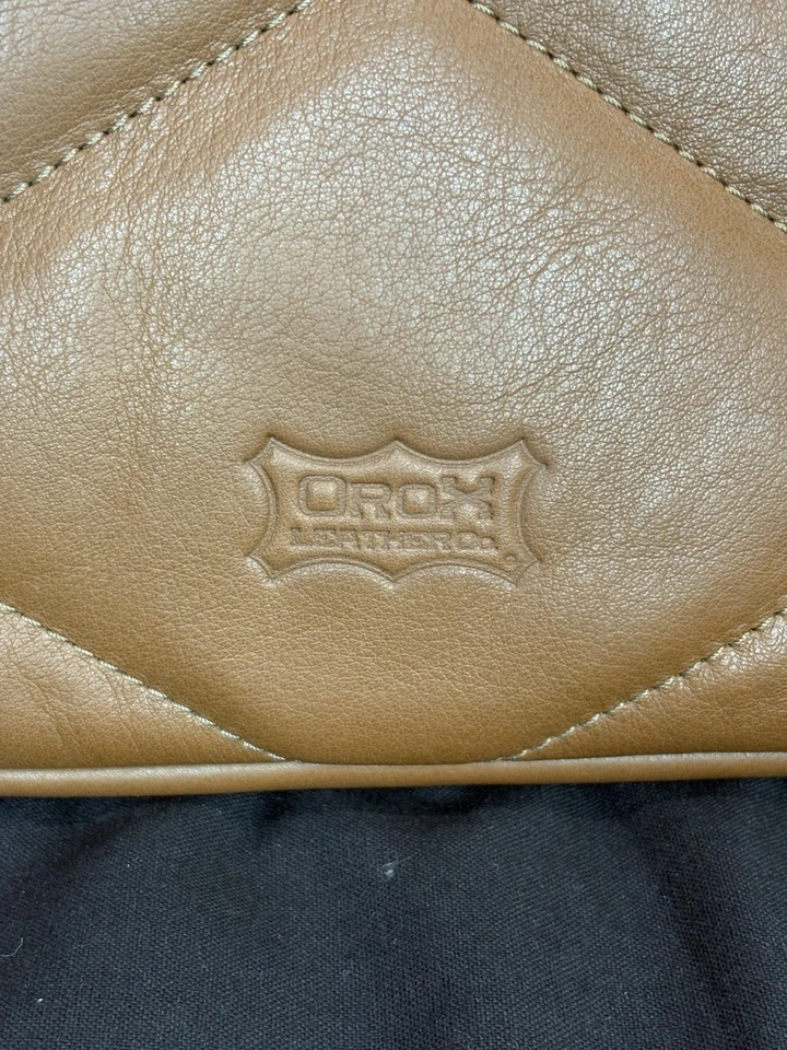 Orox Leather Co, Mocha Dual Pocket Laptop Carry Case “used” - Imagem 3 de 4