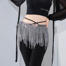 Belly Dance Belt Tassel Hip Towel Net Waist Chain OrientalDance Competition Belt
