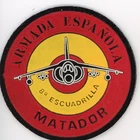 PATCH SPAIN NAVY 8th SQDN AV-8B HARRIER II MATADOR PLASTIC SEW ON