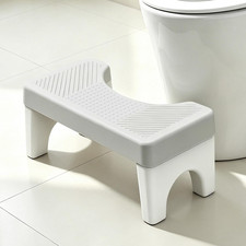 6.7'' Toilet Stool, Poop Stools Adults, Squatting Potty Stool Gray