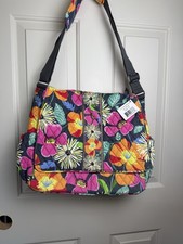 Vera Bradley Jazzy Blooms Diaper Bag With Changing Pad NWT Floral Diaper Bag New