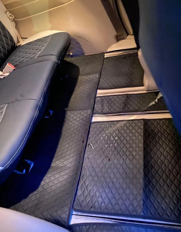 Leather Car Seat Covers For Estima 8 Seater With Mats complete Set - Image 2 of 4