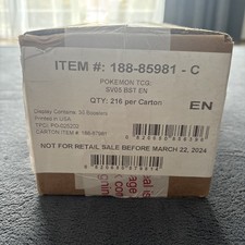Pokemon Scarlet & Violet Temporal Forces SV05 Factory Sealed Booster Box Case