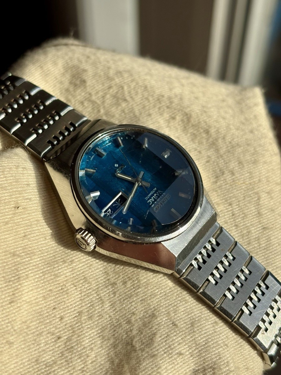 King Seiko VANAC 5626-723A Blue Morpho 56KS Faceted Crystal
