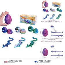 3 Pack Dragon Eggs with Dragon Inside, Dragon Egg Fidget Toy, 3D Dragon Eggs ...