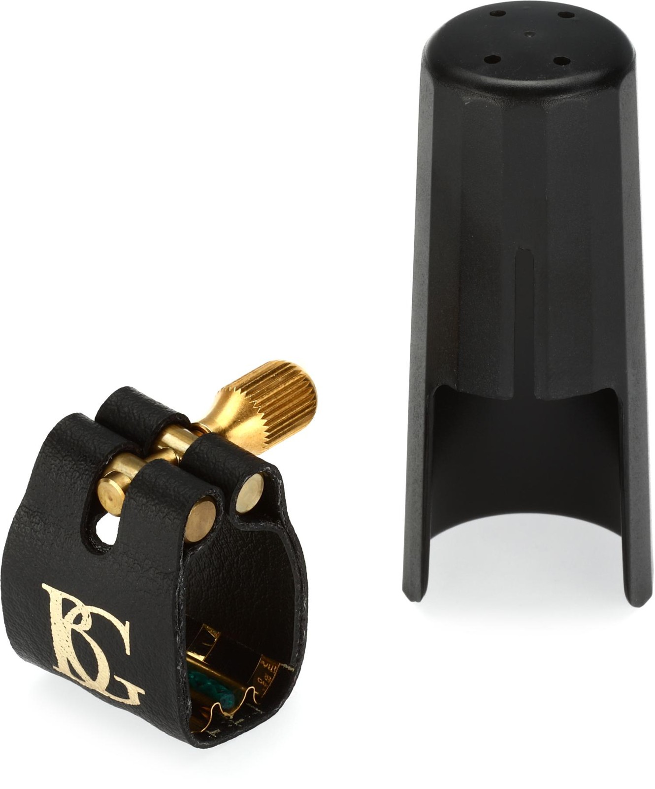 Лигатура для сопрано-саксофона BG L14SR Super Revelation - Черная ткань с золотом 10490₽