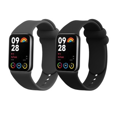Replacement Silicone Straps for Xiaomi Mi Band 8 Pro - 2 Pack, Adjustable & Dura