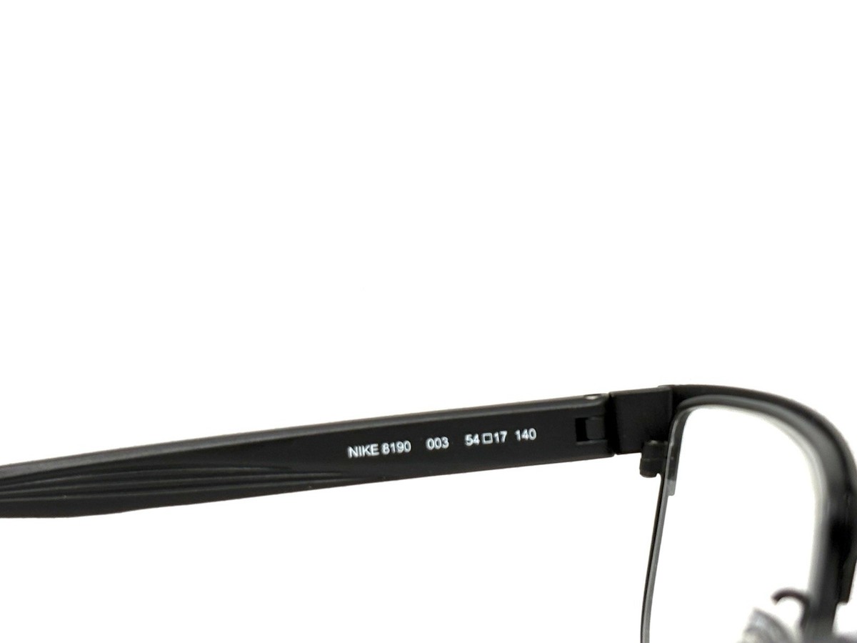 NIKE 8190 003 BLACK AUTHENTIC DESIGNER EYEGLASSES FRAMES 54 