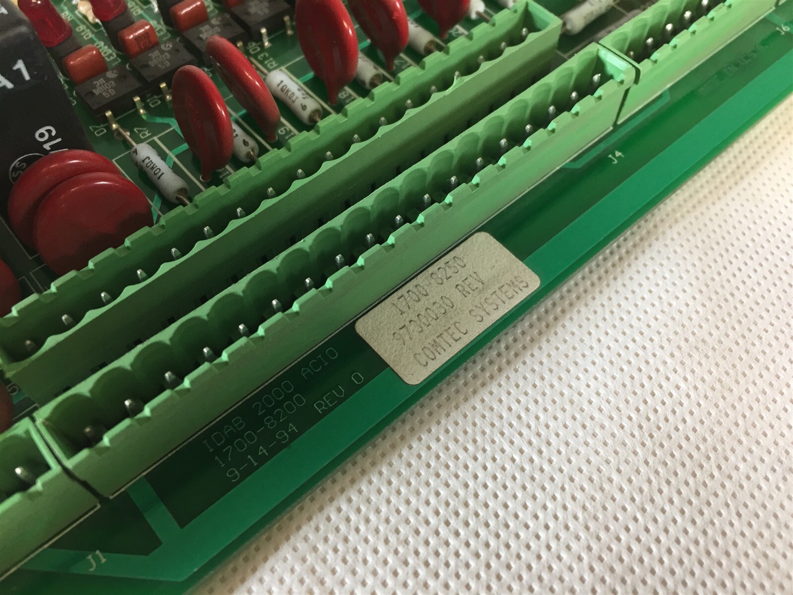 Comtec Systems IDAB 2000 ACIO 1700-8250 1700-8200 9-14-94 Rev O PLC ...
