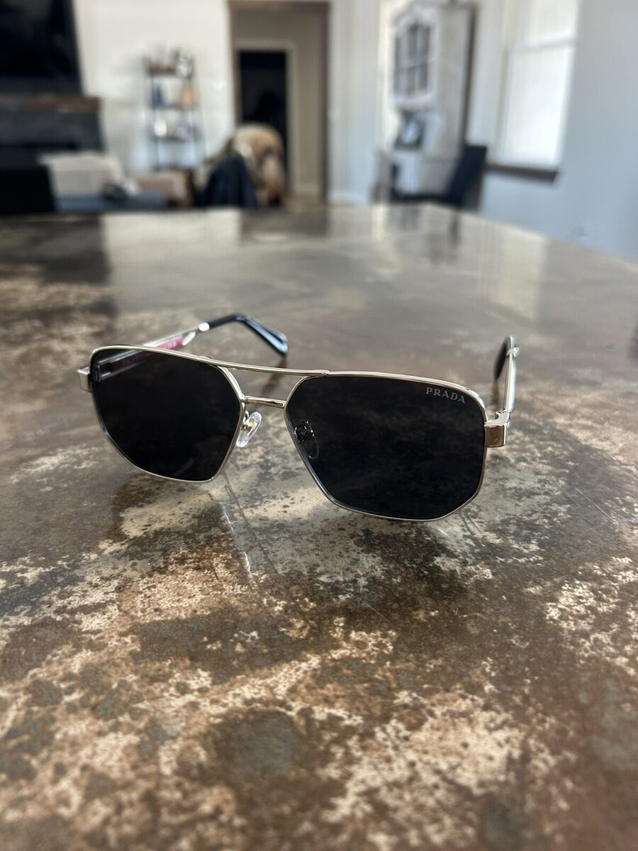 Prada Linea Rossa PS 51ZS Silver/Dark Grey (1BC-06F Prada Linea Rossa PS 51ZS Silver/Dark Grey (1BC-06F