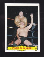 1985 Topps Titan Sport WWF Wrestling George Steele #37 Attacked By An Animal