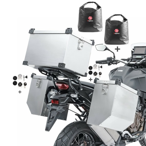 Alukoffer A8 2X36L FüR Ducati Scrambler / 1100 + Topcase 45L + Innentaschen-image