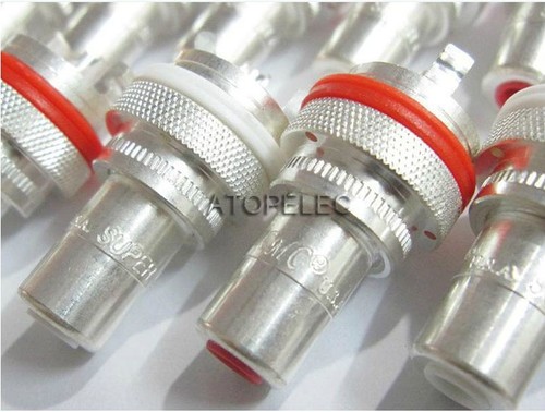 2 pairs CMC 805-2.5AG Thick Silver Plated RCA Jack Female Socket Connector - Afbeelding 1 van 3