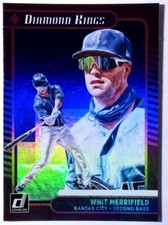 2021 Donruss Purple Holo #9 Whit Merrifield Baseball Card Kansas City Royals