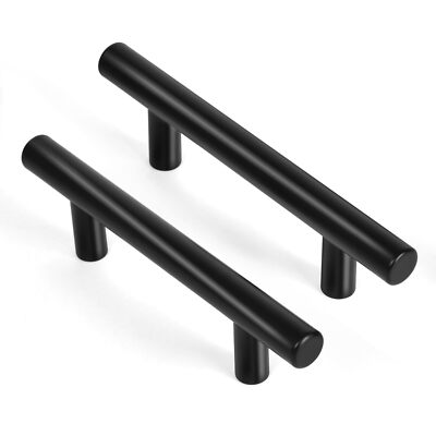 30 Pack Cabinet Handles 3 Inch Hole Center  Matte Black Cabinet Pulls Stainl