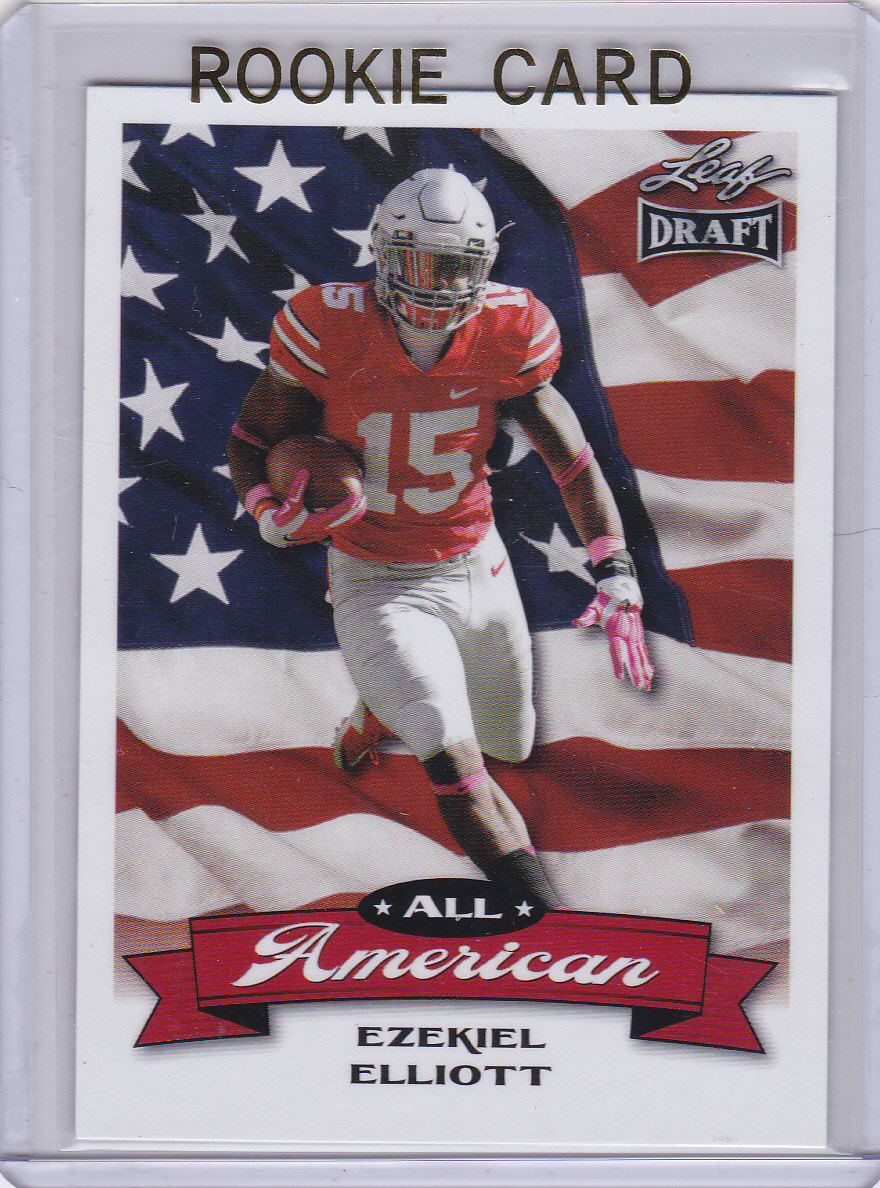 EZEKIEL ELLIOTT ROOKIE CARD Ohio State Buckeyes ALL-AMERICAN