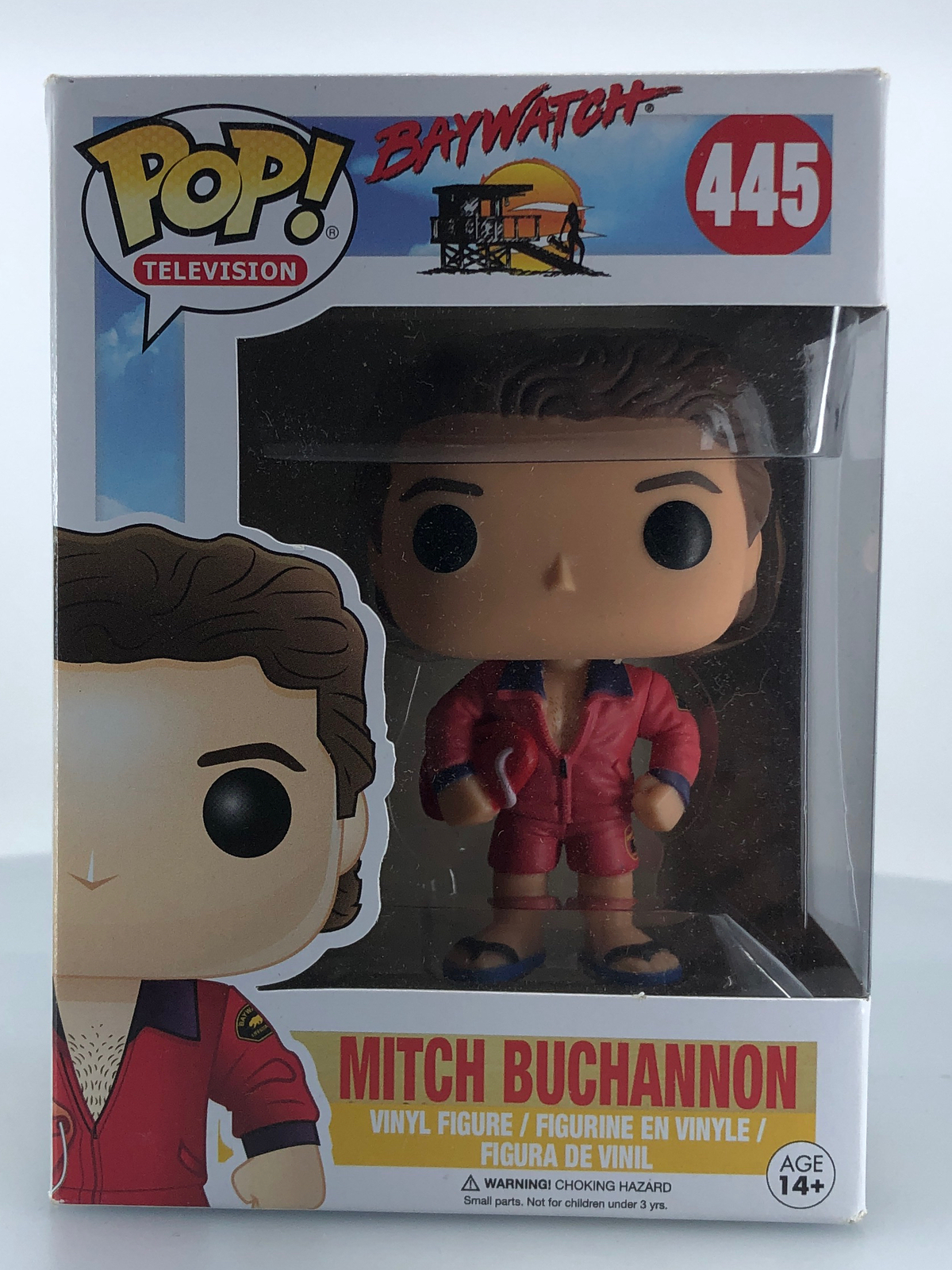 Funko Pop! Television Baywatch Mitch Buchannon #445 Vinyl Figure Damaged