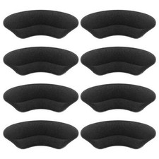Premium Heel Grips Liner for Men Women,Back of Heel Black Leather Fabric