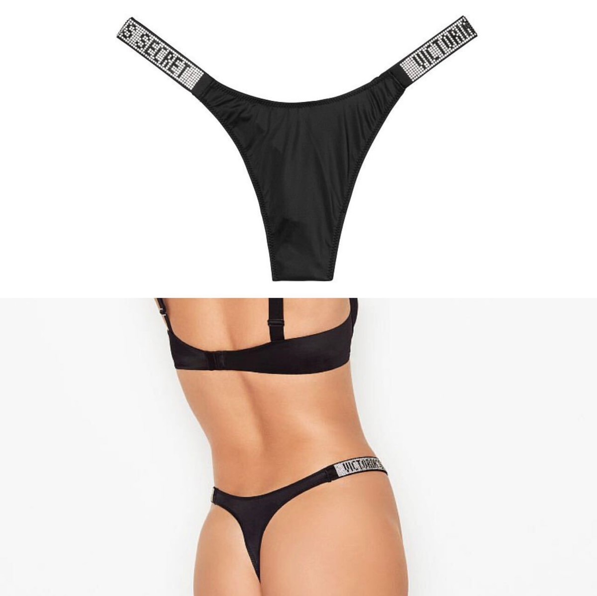 Culotte Cheekini En Maille Victoria's Secret Champagne - Taille L, Neuve Avec étiquettes