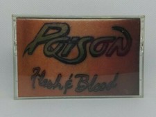 Poison FLESH  BLOOD Cassette Tape 1990 Capital Records