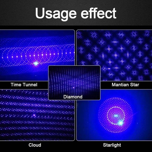Blue High Power Laser Pointer 450nm Visible Light Beam Laser Pen Adjustable - Picture 20 of 23