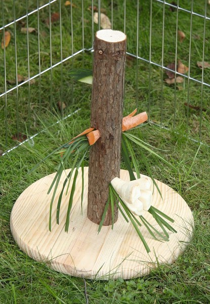 Kerbl Futterbaum Nature FüR Nagetiere Kaninchen Spielzeug FüR Nager, HäHe 30 Cm-image