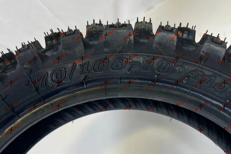 Neumático trasero Honda CRF50 Dunlop 70/100-10 XR50 CRF XR 50 Suzuki DRZ JR50 TTR PW Foto 4 de 4