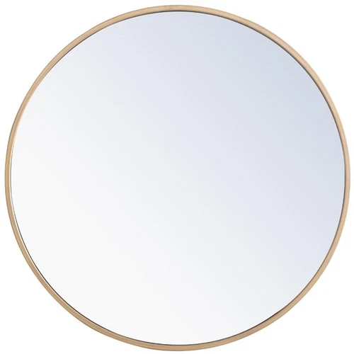 Elegant Decor Eternity 24" Round Metal Frame Mirror in Brass - Picture 1 of 8