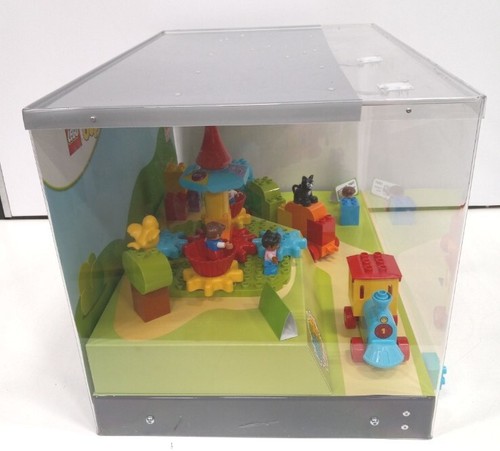 LEGO DUPLO RETAIL STORE DISPLAY acrylic case train set 10847 carousel 10845 set - Picture 2 of 8