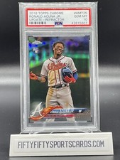2018 Topps Chrome Update Refractor Ronald Acuna Jr. Rookie PSA 10 Gem Mint /250