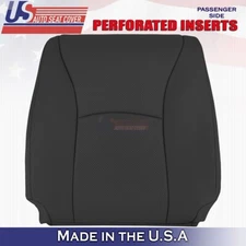 2004 to 2007 For Toyota Highlander Passenger Top Leather Seat Cover Black