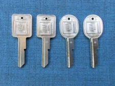 4 GM ORIGINAL CHEVROLET BUICK PONTIAC OLDS C&D NOS KEY BLANKS 72 76 80 87 88 89