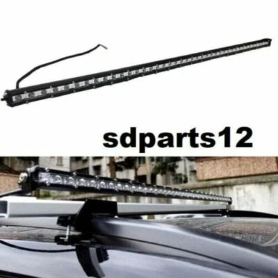 Barre Lumineuse LED 12V 24V 126W Ultra Mince 112cm 42 LED Voiture Hors Route 4x4 - Photo 1/4