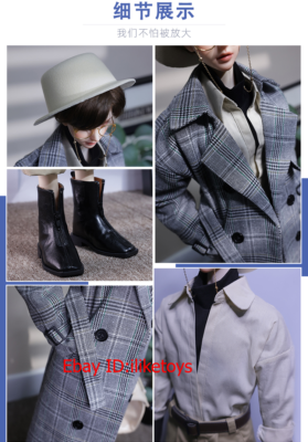 DH97 Gray BJD 1/3 ドール本体 ハンドメイド 紳士 英倫風 BJD Gray Gentleman British Style Boy Doll 1/3 Resin Ball Jointed
