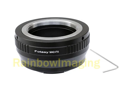 FOTASY Adjustable M42 Screw Mount Lens to Fuji Fujifilm X-T1 X-T2 X-T3 X-T4 XT5 Adapter