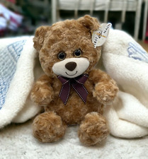 NEW First  Main Very Soft Brown Plush Bear Stuffed Animal Coconut Cocoa  Oatie