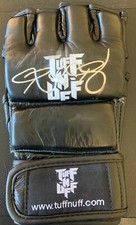 Ronda Rousey signed TUFF-N-UFF official Glove UFC Strikeforce HOF WWE JUDO TOPPS