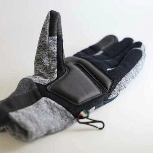 Guantes deportivos de invierno Bianchi negro gris talla L mano circ 25-26 cm aprox 9,8-10,2 pulgadas Foto 2 de 4