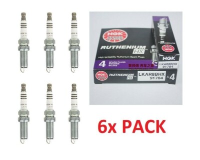 Ngk Spark Plugs NGK Ruthenium HX Spark Plugs - Set Of 6 (Part