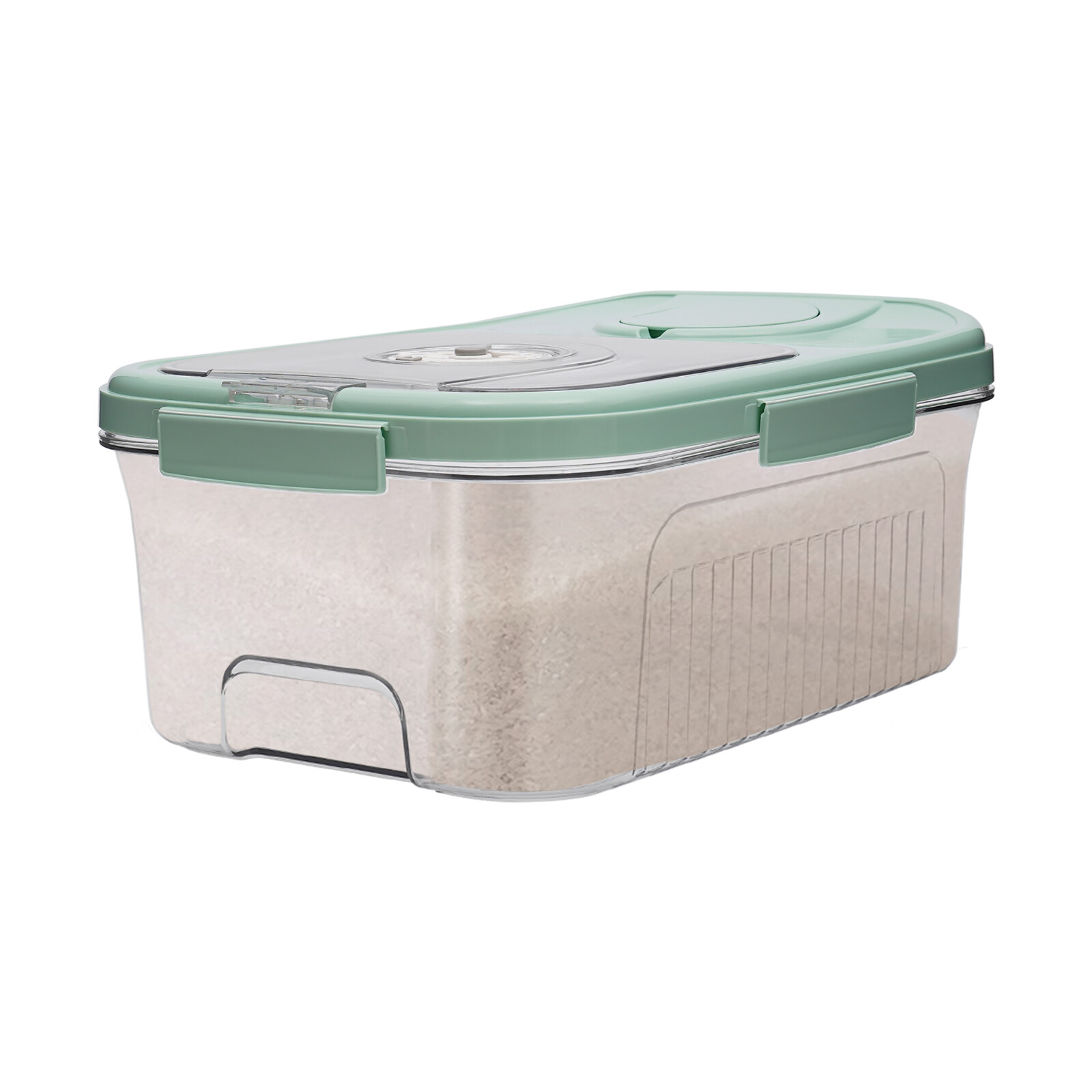 Rice Grain Storage Box Kitchen Cereal Dispenser Plastic Container