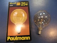RaritÄT - Paulmann Mini - Globelampe E14 25W G60 Gold GelÜStert GlüHlampe